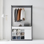 우아미가구 알리스 시스템 드레스룸 아일랜드 수납 행거 1200 - 에누리 가격비교