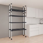 가화행거 폭조절 4단 대용량 더블기둥 선반행거 - 에누리 가격비교