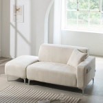 트리플 네이블 아쿠아텍스 패브릭 소파 2인용 [스툴포함] - 에누리 가격비교