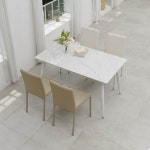 아도라하우스 J1275 사각 세라믹 식탁 1400 [의자4개] - 에누리 가격비교