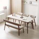 바로크가구 세르노 세라믹 원목 식탁 1600 [의자3개+벤치1개] - 에누리 가격비교