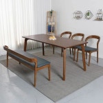 우아미가구 디셀 3 원목 식탁 1800 [의자3개+벤치1개] - 에누리 가격비교