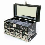 박씨상방 고급나전 경대 4단 꽃나비 설합보석함 25형 - 에누리 가격비교