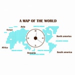 꾸밈 pk016-A MAP OF THE WORLD그래픽시계 대형 - 에누리 가격비교