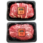 평창영월정선축산농협 대관령한우 1등급 등심/채끝 800g [1개] - 에누리 가격비교