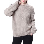 시에로 19WINTER 리버스 조직 라운드 루즈핏 니트 SG1KTF255 - 에누리 가격비교