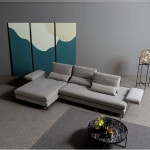 에싸 디오마레 카우치 스윙기능 카시미라 패브릭 소파 4인용 - 에누리 가격비교