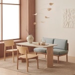 한샘 포레 컴포트 베이직 식탁 1200 [원목의자2개+벤치1개] - 에누리 가격비교