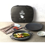 실버스타 오아이씨 가마 그리들 6종세트 (그리들24+그릴24+집게+가위+핸들+가방) - 에누리 가격비교