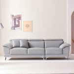 아로미가구 나디아 탑그레인 이지클린 기능성 통가죽 소파 4인용 [스툴별도] - 에누리 가격비교