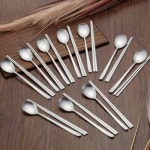 대명코리아 베이직 샤틴 한식수저세트 [2인] - 에누리 가격비교