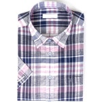 레디핏 남성 여름 시원한 얇은 마원단 반팔체크셔츠_RFV21750 - 에누리 가격비교