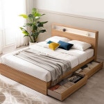 베드리움 리밍 수납 LED침대 Q [노블아워소프트독립] - 에누리 가격비교