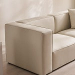 삼익가구 베이그 프리미엄 천연가죽 소파 3인용 [스툴포함] - 에누리 가격비교