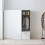 장인가구 코라 1200 행거형 거울옷장+400 측면 코너장 슬라이딩 옷장세트 1600 - 에누리 가격비교