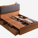 라자가구 더잠 그리다 수납 LED침대 Q [라텍스독립] - 에누리 가격비교