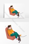 소년 게임 요소 디자인 재생 일러스트레이션 PNG PSD 무료 다운로드 - Pikbest