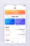 오렌지 레드 카드 스타일 금융 APP 모바일 인터페이스 추천 유저인터페이스 PNG 무료 다운로드 - Pikbest