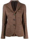     Tagliatore houndstooth blazer in brown - Wheretoget
