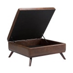 Distressed Brown Ottoman - Best Buy Distressed Brown Ottoman