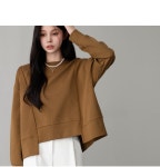 [뒷지퍼 테잎 언발 맨투맨 #150006]
