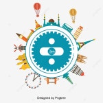 세계 일주 여행을 원소, 항공기, 로마 교회, 관광 여행 PNG 일러스트 및 PSD 이미지 무료 다운로드 - Pngtree