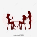 벡터 미녀 미용실 일러스트 실루엣, 만화, 벡터, 규방 물엿 PNG 일러스트 및 PSD 이미지 무료 다운로드 - Pngtree