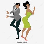 춤추는 남녀 일러스트, 댄스 클립 아트, 만화, 무용 PNG 일러스트 및 PSD 이미지 무료 다운로드 - Pngtree