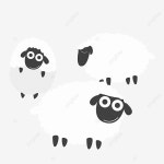 큰 양 어린 양을 이끌었다 유치원 일러스트, 양 클립 아트, 방목, 보호 PNG 일러스트 및 PSD 이미지 무료 다운로드 - Pngtree