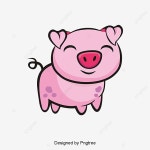 분홍색 귀여운 일러스트 돼지, 돼지 클립 아트, 돼지, 핑크 돼지 PNG 일러스트 및 PSD 이미지 무료 다운로드 - Pngtree