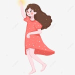 레이디 여자 일러스트 치마 빨강, 레이디, 소녀, 치마 PNG 일러스트 및 PSD 이미지 무료 다운로드 - Pngtree