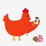 부활절 병아리 빨간 병아리 예쁜 병아리 분홍색 계란, 병아리 클립 아트, 부활절 병아리, 빨간 병아리 PNG, 일러스트 및 벡터 에 대한 무료... 