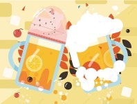 다 같이 신나게 놀아요, 맥주, 맥주 유리, 레몬 일러스트 Pngtree, 로열티 무료 다 같이 신나게 놀아요, 맥주, 맥주 유리, 레몬 일러스트... 