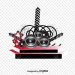 음악 일러스트 장치, 음악, 스피커, 화살표 PNG 일러스트 및 PSD 이미지 무료 다운로드 - Pngtree