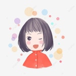 소녀의 거품 일러스트 테이프, 화신, 장식, 트윗 장식 소재 PNG 일러스트 및 PSD 이미지 무료 다운로드 - Pngtree