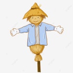 허수아비 일러스트, 시골, 농민, 들판 PNG 일러스트 및 PSD 이미지 무료 다운로드 - Pngtree