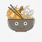 미소 국수, 국수, 라면, 그릇 PNG 일러스트 및 PSD 이미지 무료 다운로드 - Pngtree