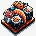 스시 요리, 스시 요리, 회, 음식 PNG 일러스트 및 이미지 에 대한 무료 다운로드 - Pngtree