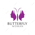 디자인 나비 여자 템플릿 템플릿 PSD 다운로드, 디자인 자료 다운로드