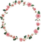 Floral frame PNG