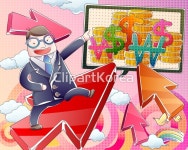 일러스트 - 클립아트코리아 :: 통로이미지(주) 1,__적합한콘텐츠,구름,금융,금화,기호,남자,돈,동전,비즈니스,비즈니스맨,사람,선,성장,안경,은행... 