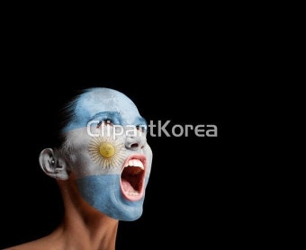 벌리기,분노,불만,비우기,사람,소음,시위,심벌,아르헨티나,애국심,어른,얼굴,여자,울음,응시,입,자유,축구,컨셉,팬,페인팅,표정,풋볼,해외포토,행복