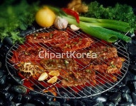 국내작가포토 - 클립아트코리아 :: 통로이미지(주) __적합한콘텐츠,그릴,마늘,사람없음,숯불,숯불갈비,실내,양념,양파,오브젝트,요리,육류,음식... 