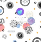 일러스트 - 클립아트코리아 :: 통로이미지(주) __적합한콘텐츠,무늬,백그라운드,번짐,사람없음,수채화,원형,일러스트,추상,회화