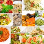 해외작가포토 - 클립아트코리아 :: 통로이미지(주) __적합한콘텐츠,레시피,마카로니,만찬,바질,백그라운드,빨간색,사람없음,소스,식사,식이요법... 