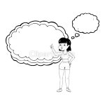 일러스트 - 클립아트코리아 :: 통로이미지(주) __적합한콘텐츠,건강,낙서,만화,벡터,사람,상승,생각풍선,스케치,심벌,여자,일러스트,체육관... 