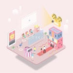 ti013a22005 / AI - 멤버십 일러스트