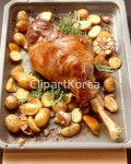 해외작가포토 - 클립아트코리아 :: 통로이미지(주) 1,__적합한콘텐츠,감자,구이,다리[동물],레시피,로즈메리,마늘,사람없음,양,오븐,오븐구이,육류... 