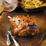 해외작가포토 - 클립아트코리아 :: 통로이미지(주) __적합한콘텐츠,구이,다리[동물],도마,레시피,로즈메리,목재,사람없음,스터드,스튜디오,실내,양... 