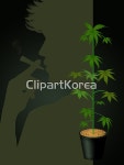 해외작가포토 - 클립아트코리아 :: 통로이미지(주) 남자,대마초,산업,성장,식물,실내,실루엣,씨,연기,의학,일러스트,잡초,제품,컨셉,편안함,회사